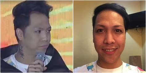 vice ganda without make up|Vice Ganda removes his wig .